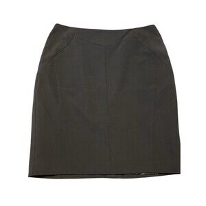 NWT Worthington Stretch Black Midi Pencil Skirt Womens Size 14